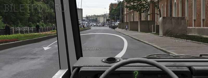 Какие указатели поворота Вы обязаны включить при выполнении разворота по такой траектории?