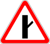 Знак 2.3.4 "Примыкание второстепенной дороги"