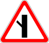 Знак 2.3.5 "Примыкание второстепенной дороги"
