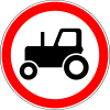 Знак 3.6 "Движение тракторов запрещено"