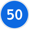Знак 4.6 "Ограничение минимальной скорости"