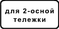 Знак 8.20.1 "Тип тележки транспортного средства"
