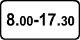 Знак 8.5.4 "Время действия"