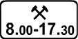Знак 8.5.6 "Время действия"
